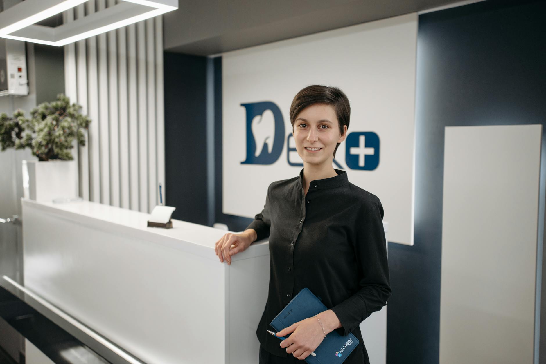 Family dentist Uxbridge smiling dental clinic reception