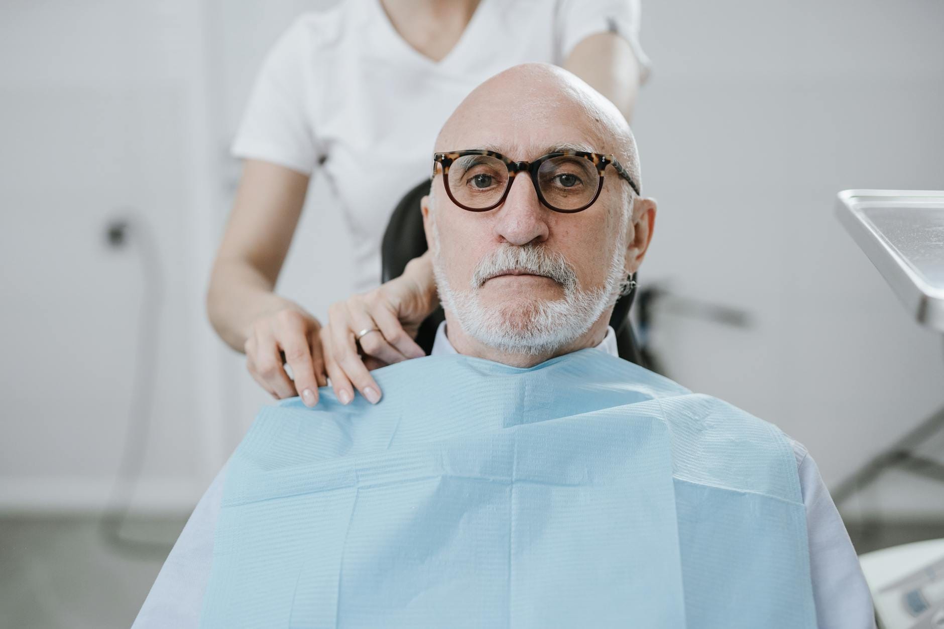 Family dentist Uxbridge elderly patient dental care
